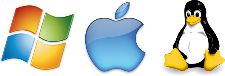 Windows, Linux, macOS